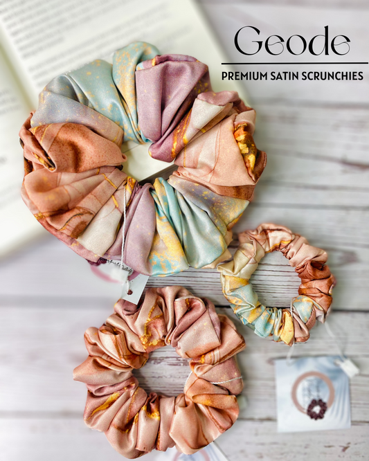 GEODE - PREMIUM SATIN HAIR SCRUNCHIE