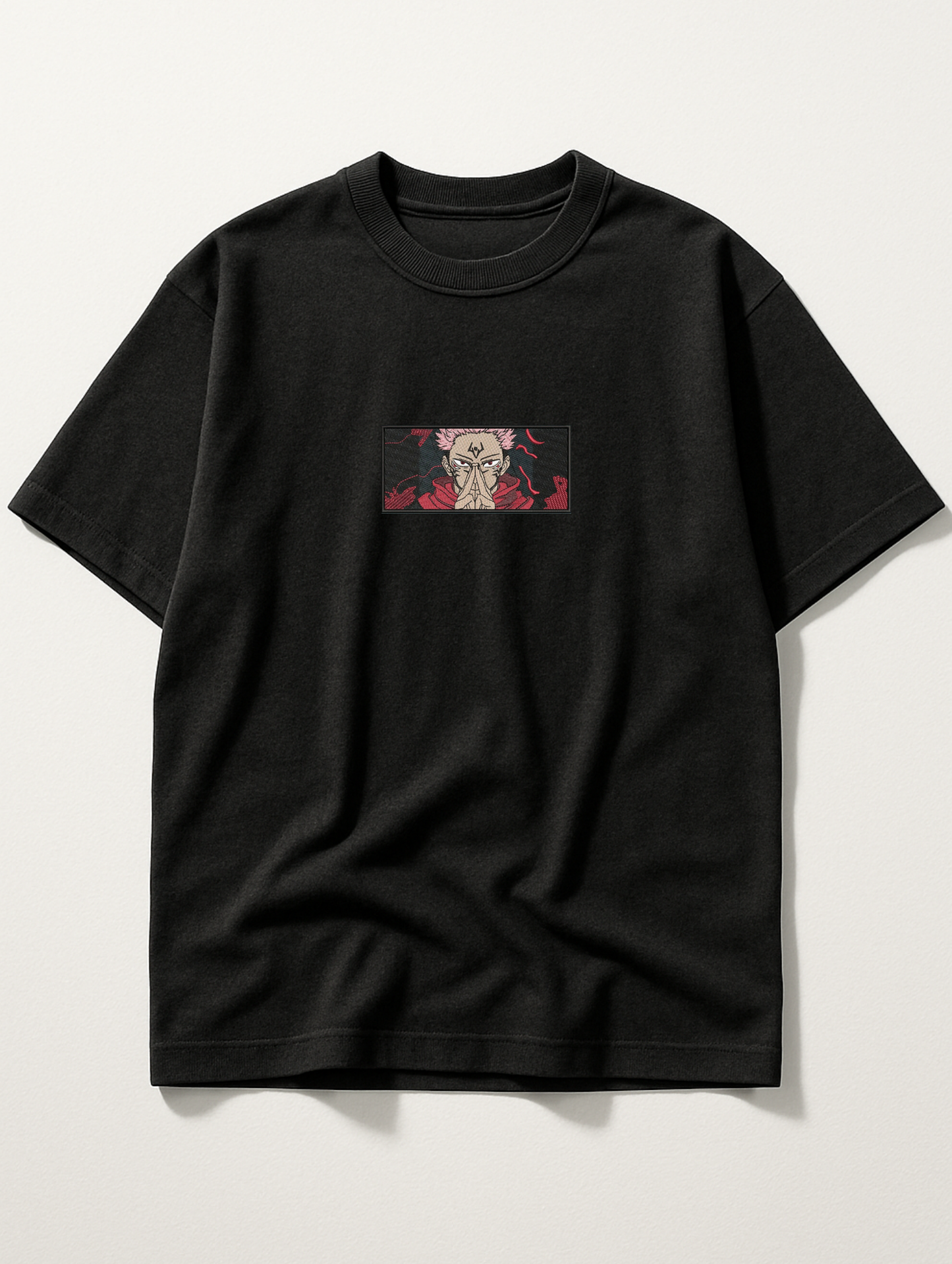 YUJI ITADORI EMBROIDERED OVERSIZED UNISEX TSHIRT