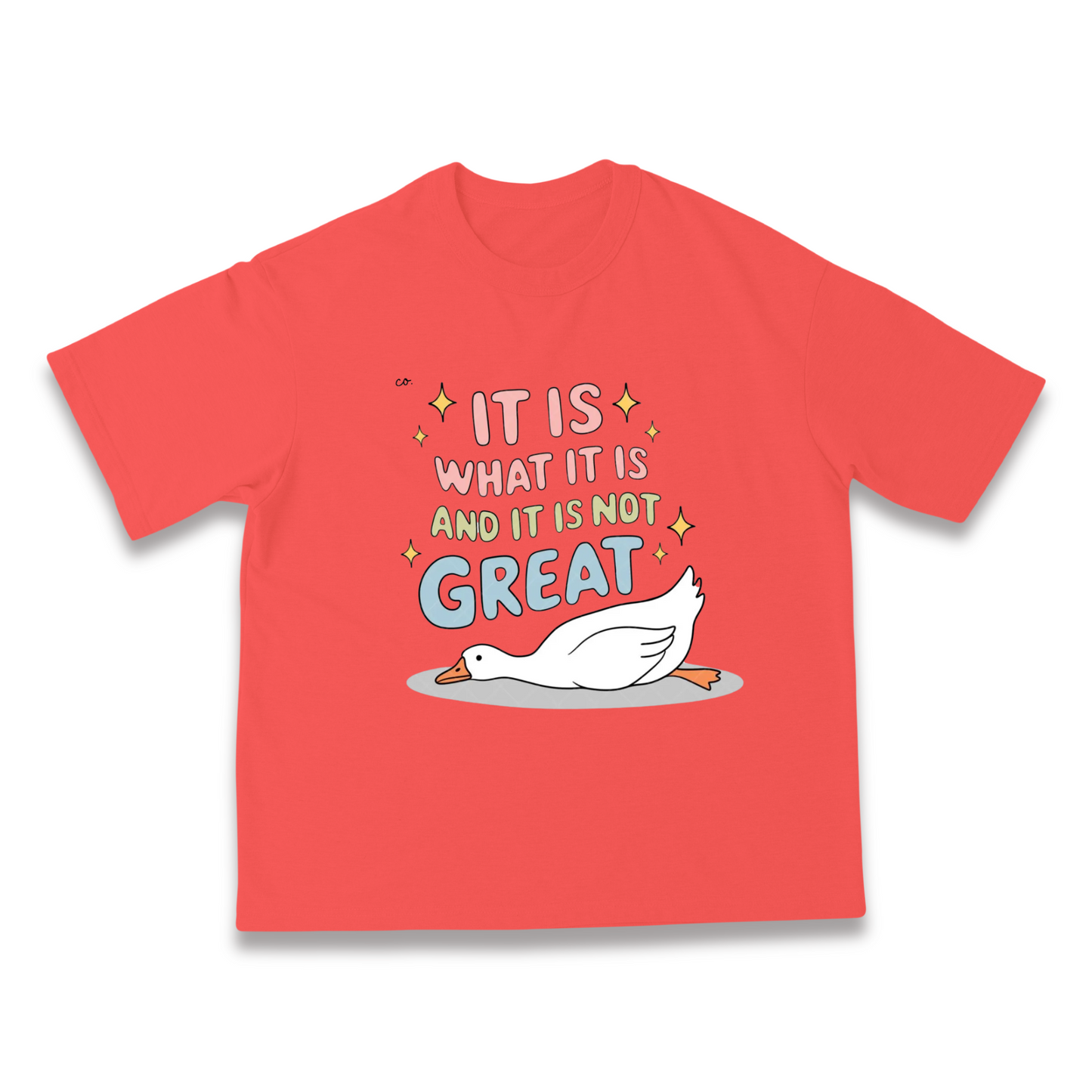 It Is What It Is Oversized Carrot Cheesecake Tshirt