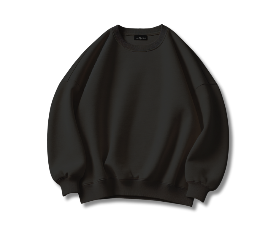 BLACK OVERSIZED SWEATSHIRT