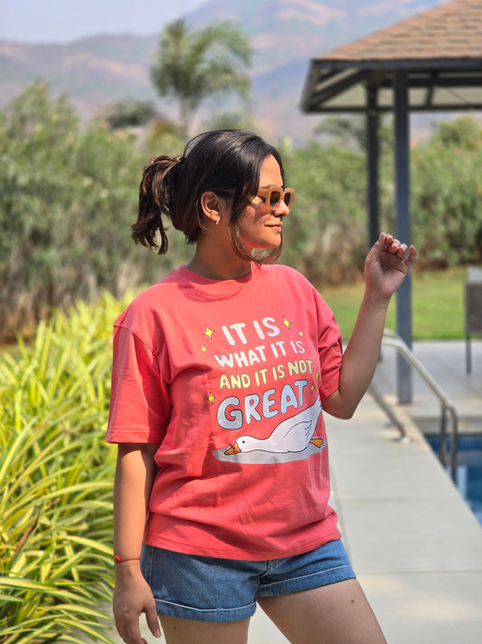 It Is What It Is Oversized Carrot Cheesecake Tshirt