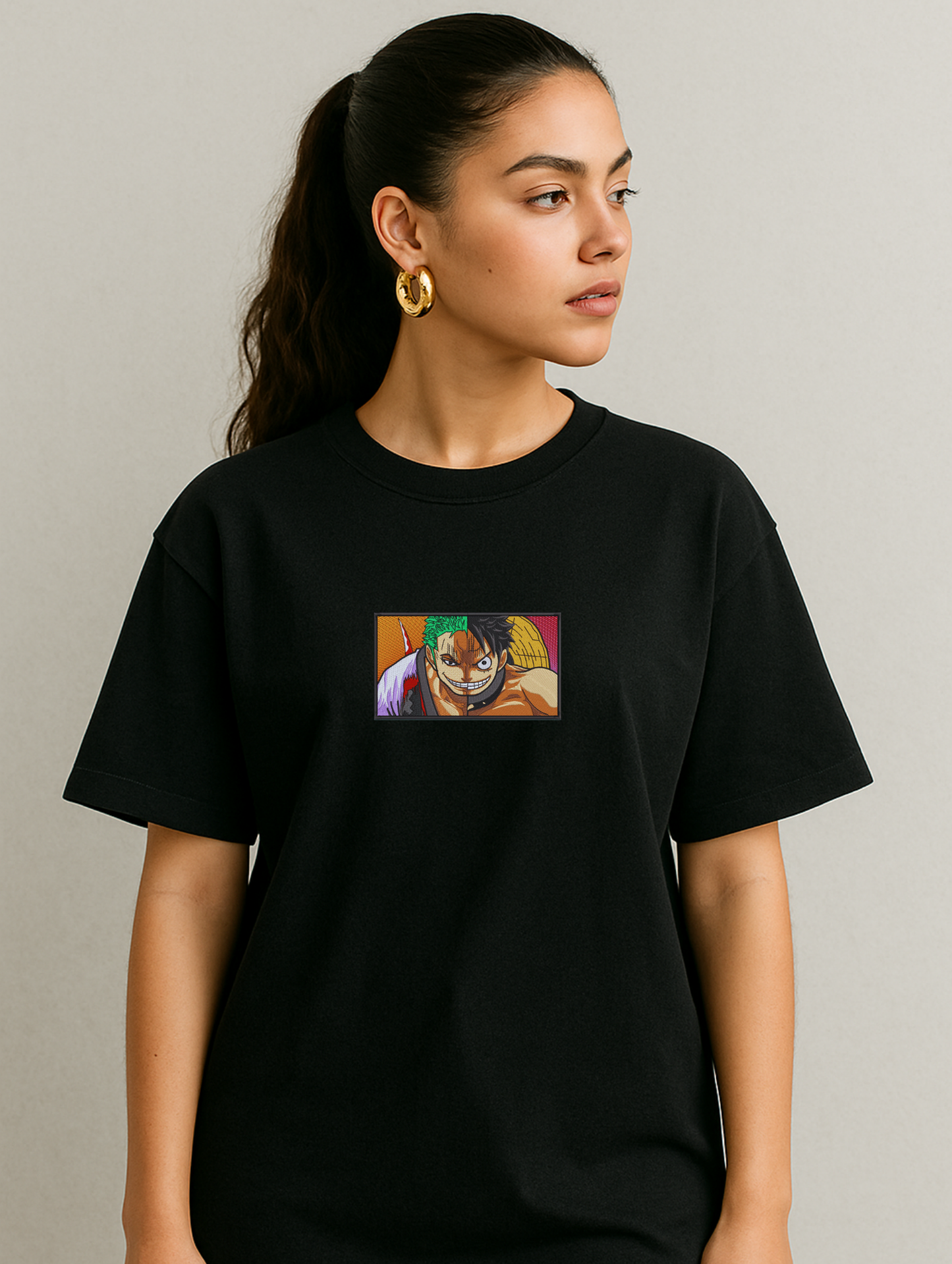 ZORO EMBROIDERED OVERSIZED UNISEX TSHIRT
