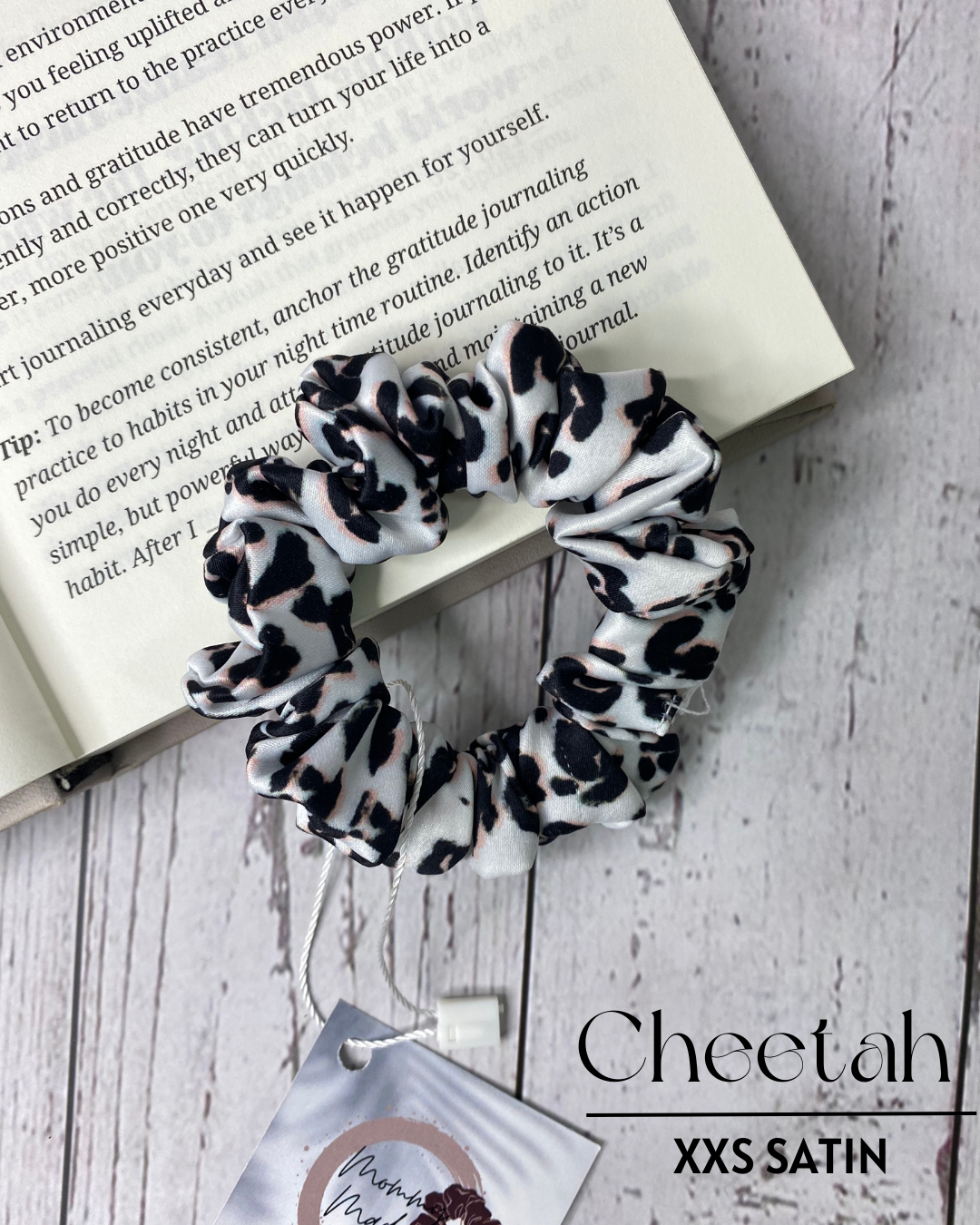 CHEETAH  - PREMIUM SATIN HAIR SCRUNCHIE