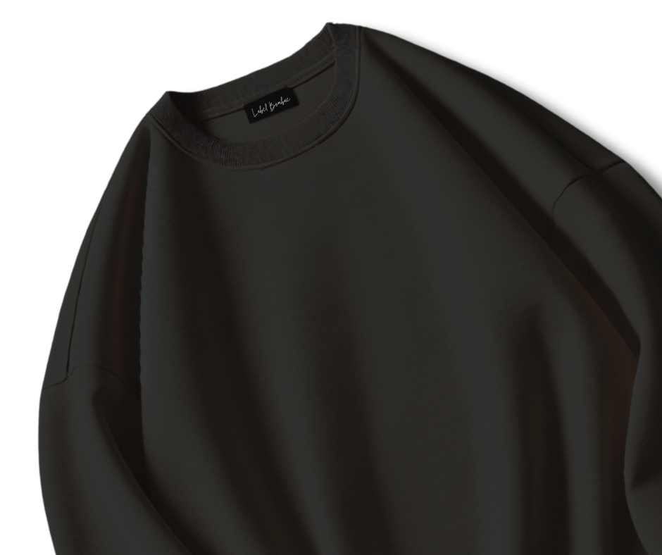 BLACK OVERSIZED SWEATSHIRT