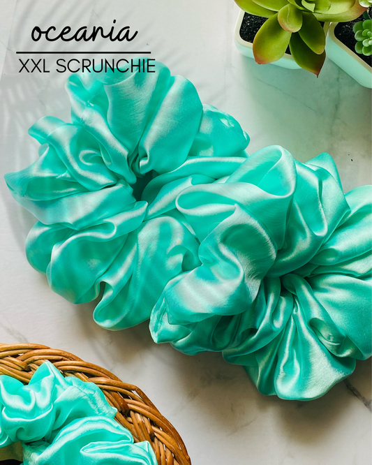 OCEANIA - XXL  PREMIUM SATIN SCRUNCHIE