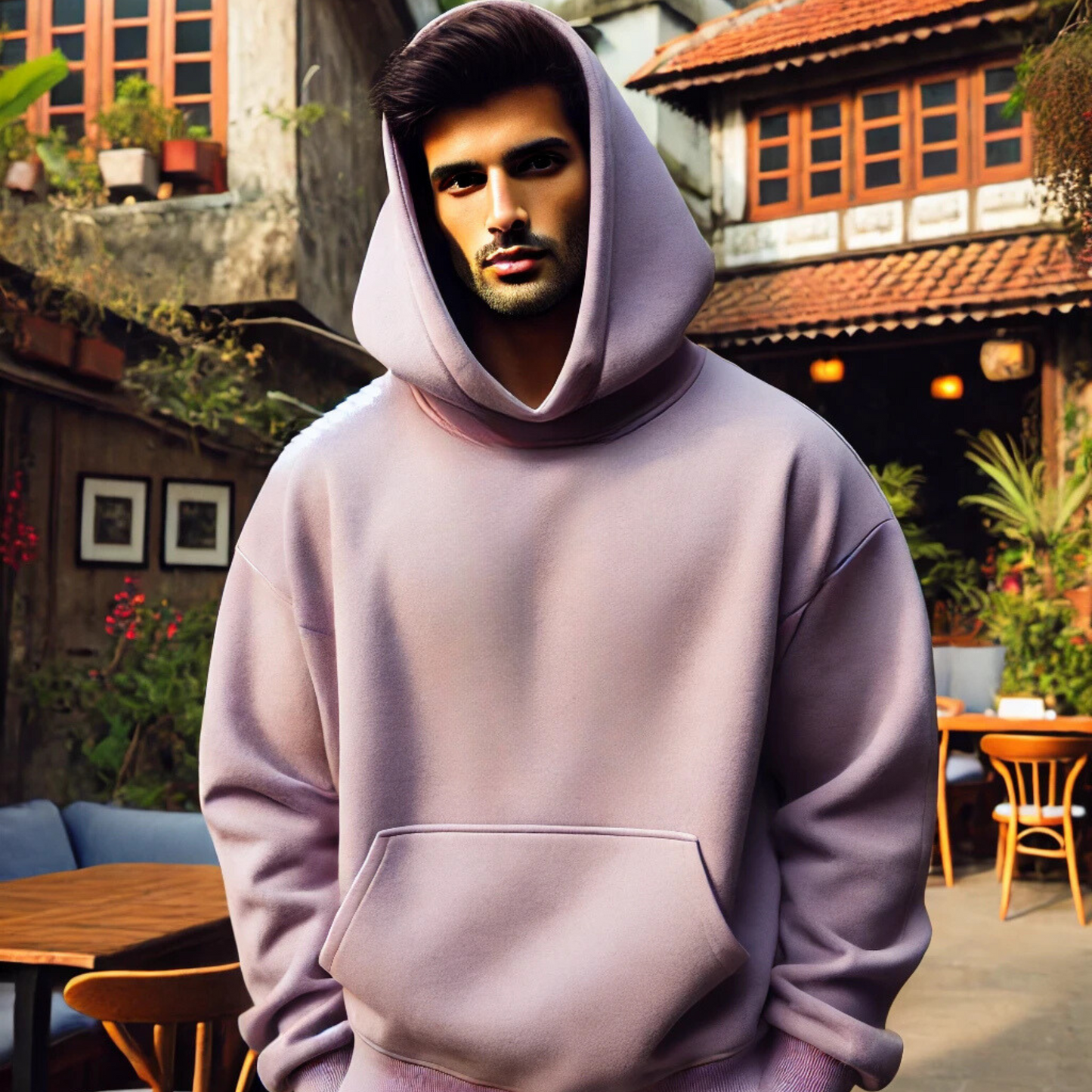 LAVENDER OVERSIZED HOODIE