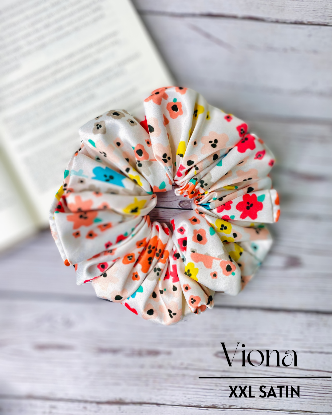 VIONA - PREMIUM SATIN HAIR SCRUNCHIE