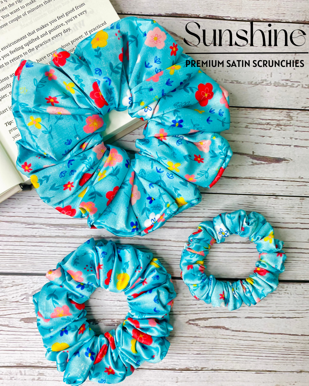 SUNSHINE - PREMIUM SATIN HAIR SCRUNCHIE