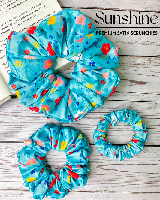 SUNSHINE - PREMIUM SATIN HAIR SCRUNCHIE