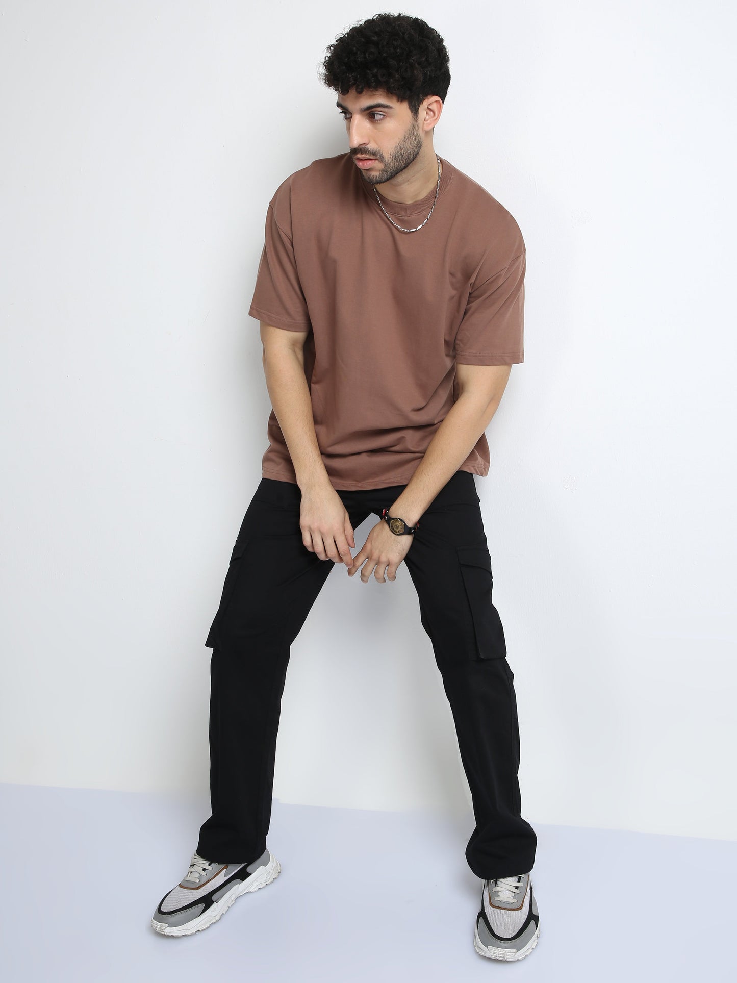 MOCHA - SOLID OVERSIZED TSHIRT