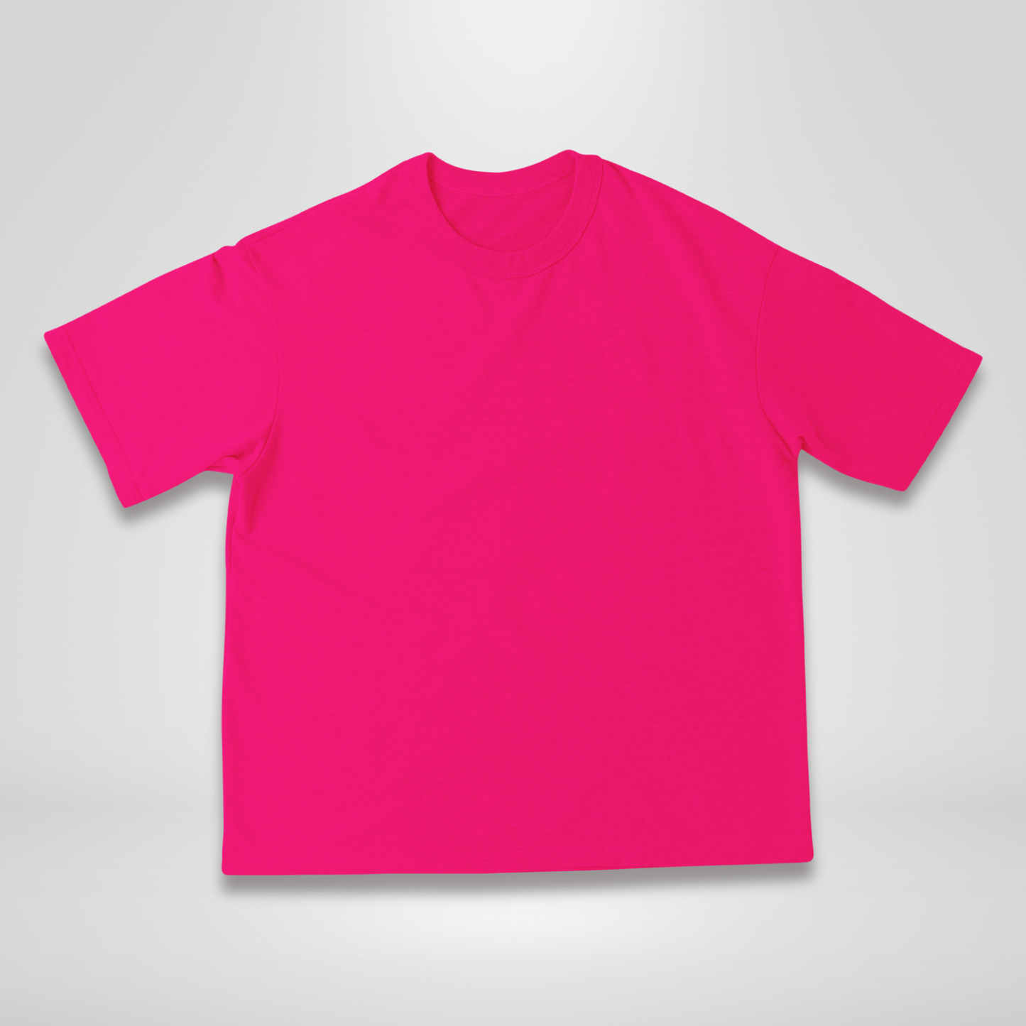 FUSCHIA  - SOLID OVERSIZED TSHIRT