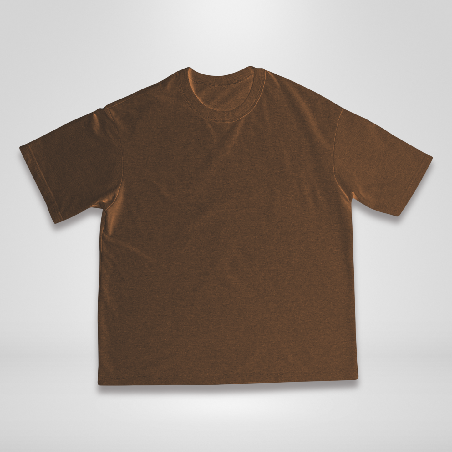CHOCOLATE BROWN  - SOLID OVERSIZED TSHIRT