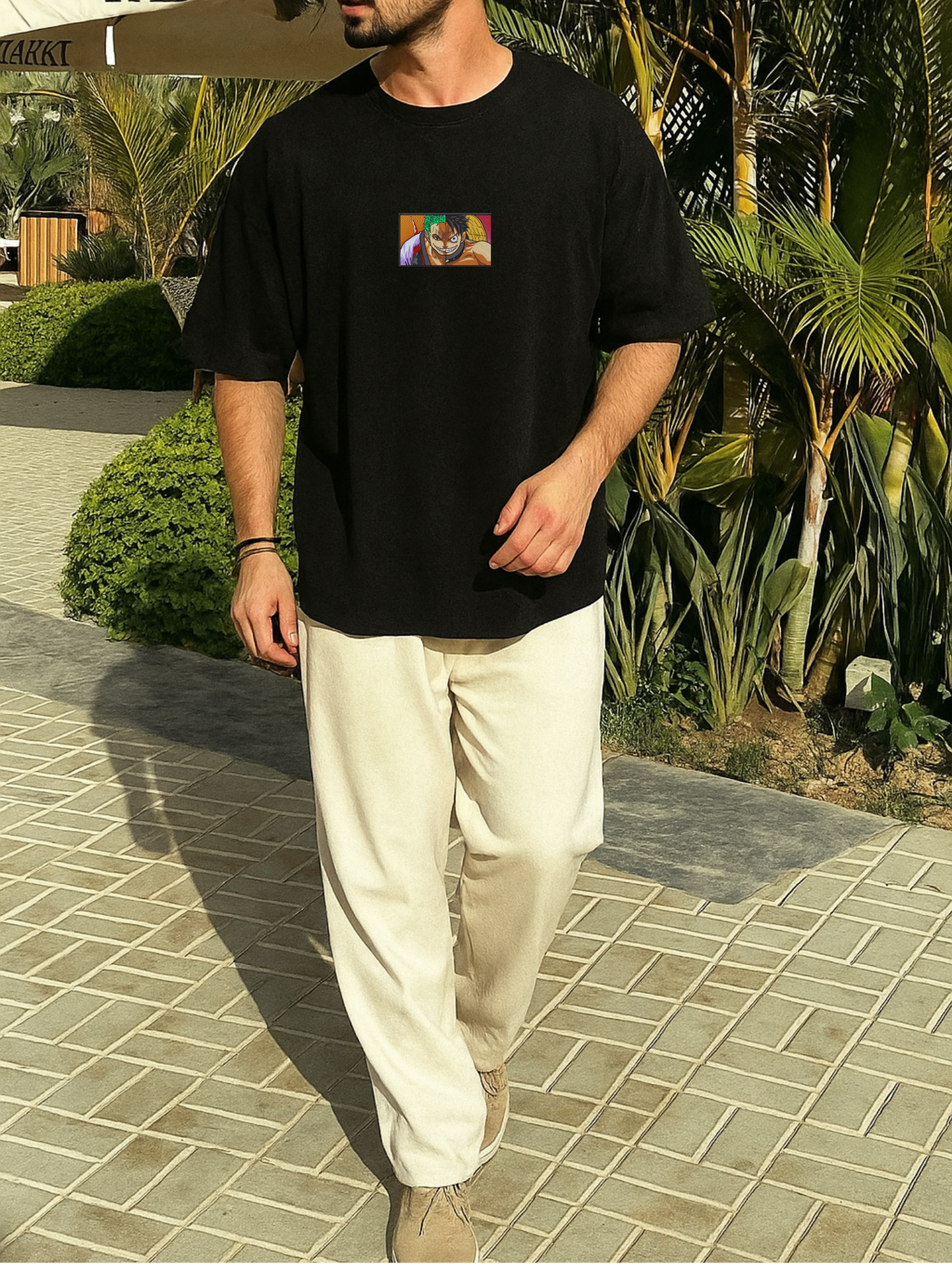 ZORO EMBROIDERED OVERSIZED UNISEX TSHIRT