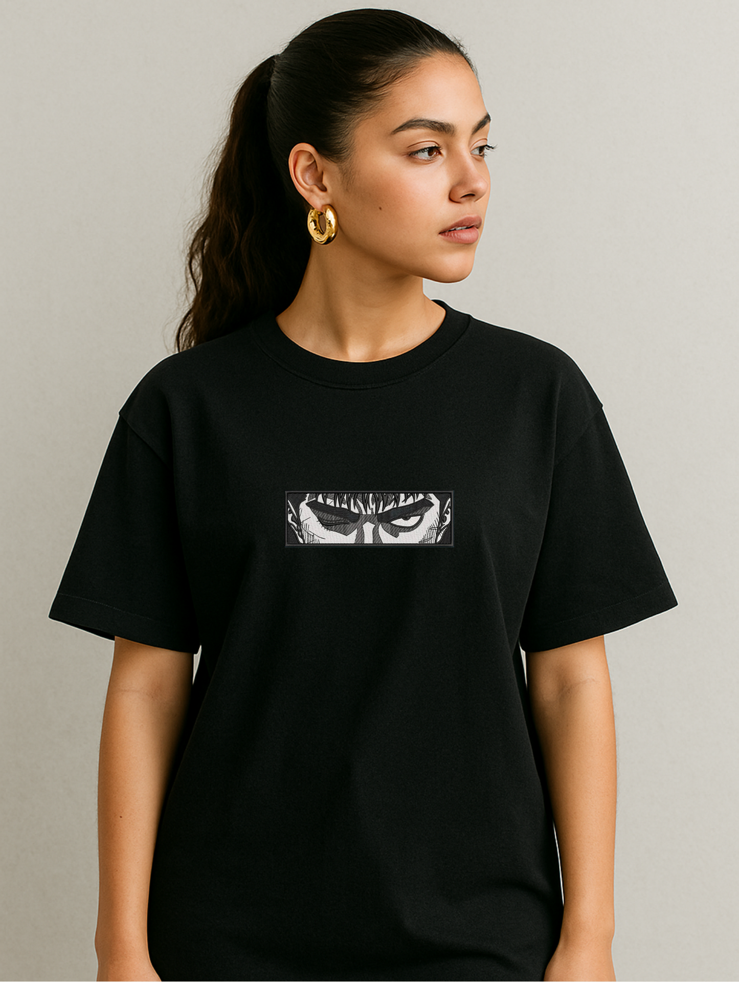 BERSERK EMBROIDERED OVERSIZED UNISEX TSHIRT