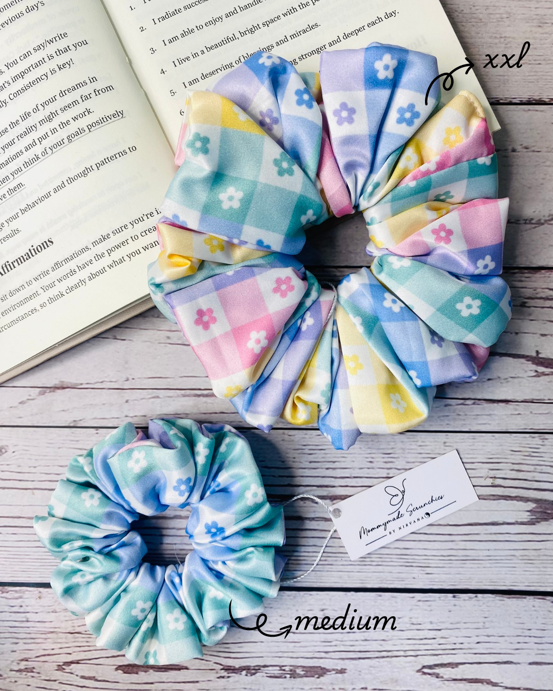 FL0RENCIA PREMIUM PRINTED SATIN SCRUNCHIE