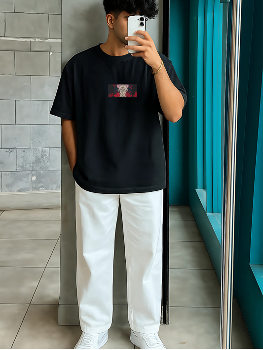 YUJI ITADORI EMBROIDERED OVERSIZED UNISEX TSHIRT