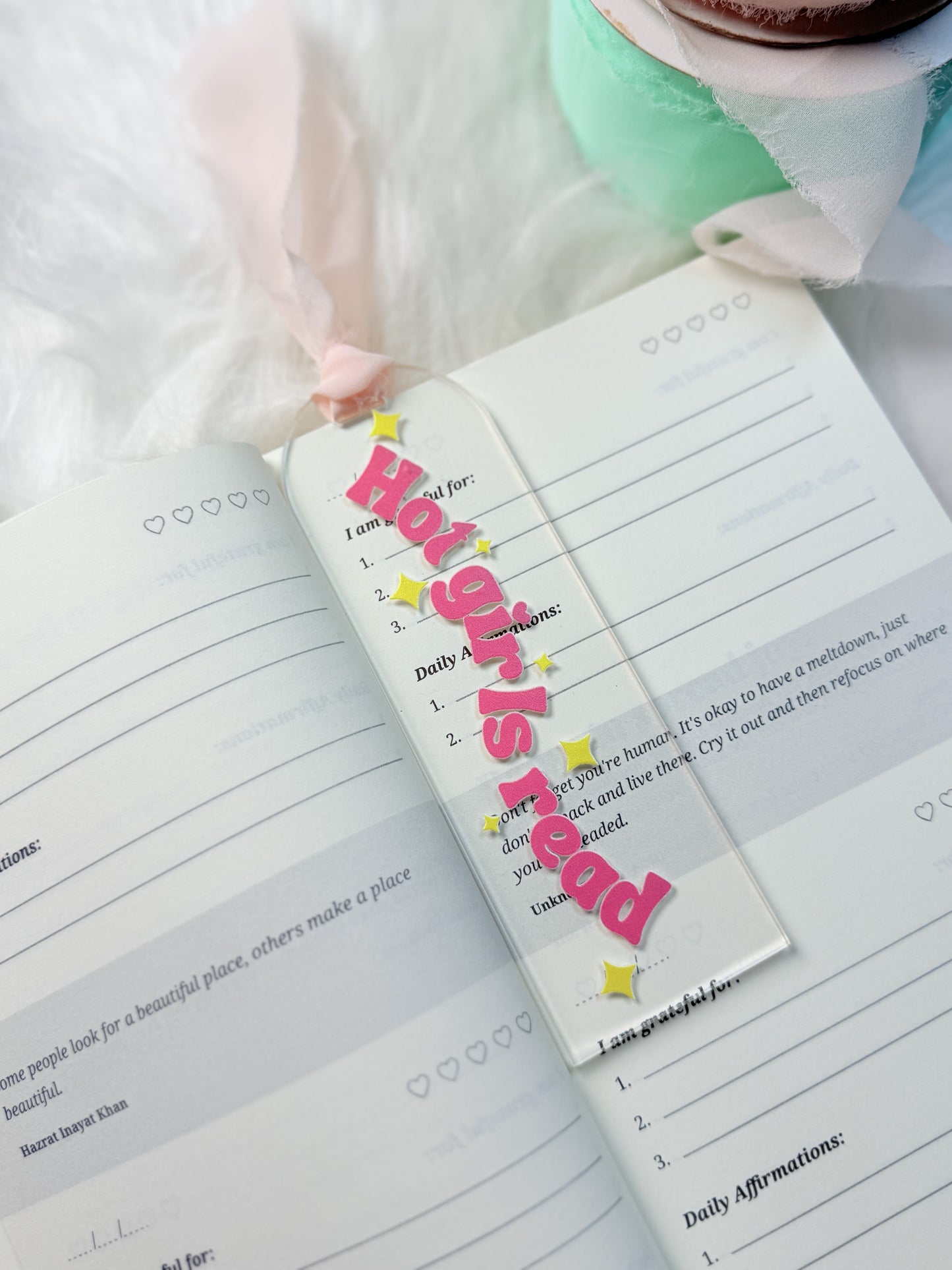 Hot Girls Read Acrylic Bookmark