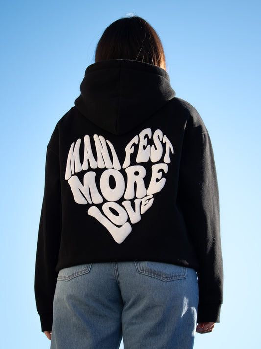 MANIFEST MORE LOVE PRINTED COUPLE HOODIE SET OF 2