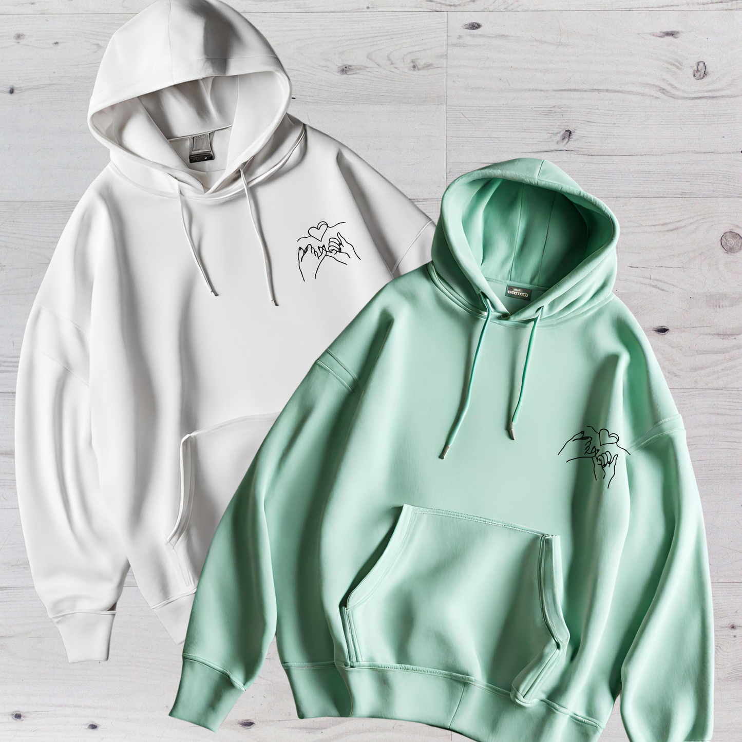 COUPLE EMBROIDERED SWEATSHIRT/ HOODIE