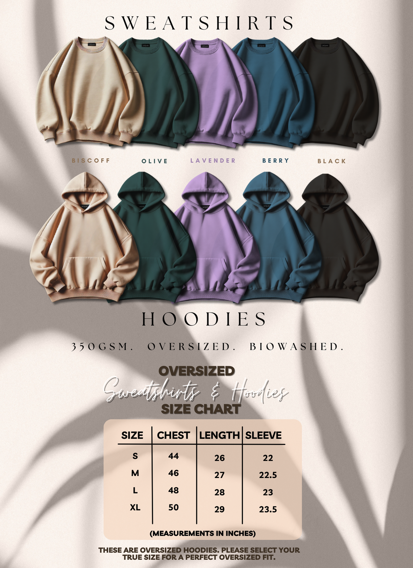 MILK &  MOCHA SWOOSH EMBROIDERED COUPLE HOODIES SET OF 2