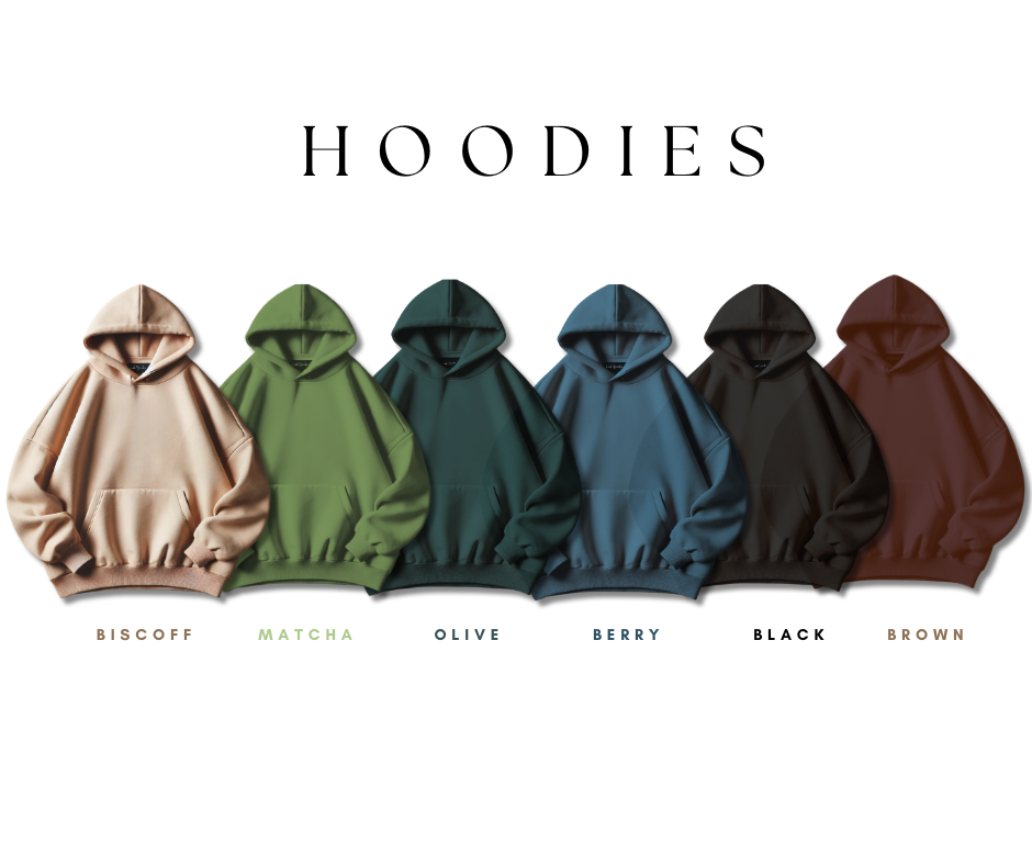 COUPLE HOODIE WITH CUSTOM DATE EMBROIDERED ON CHEST & SLEEVE