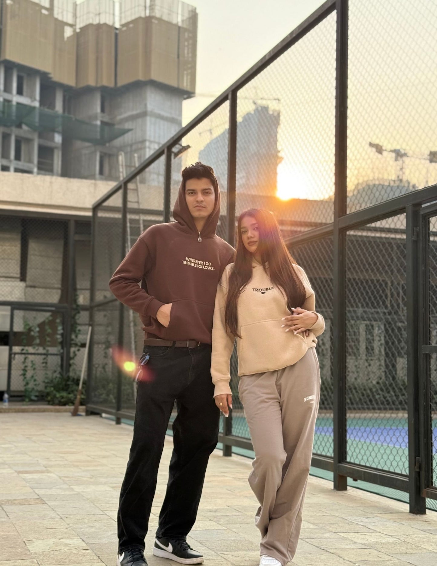 TROUBLE COUPLE HOODIES