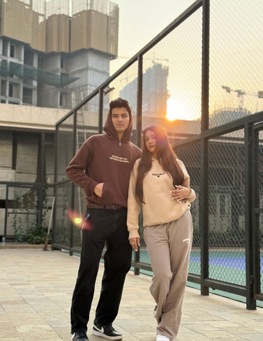 TROUBLE COUPLE HOODIES