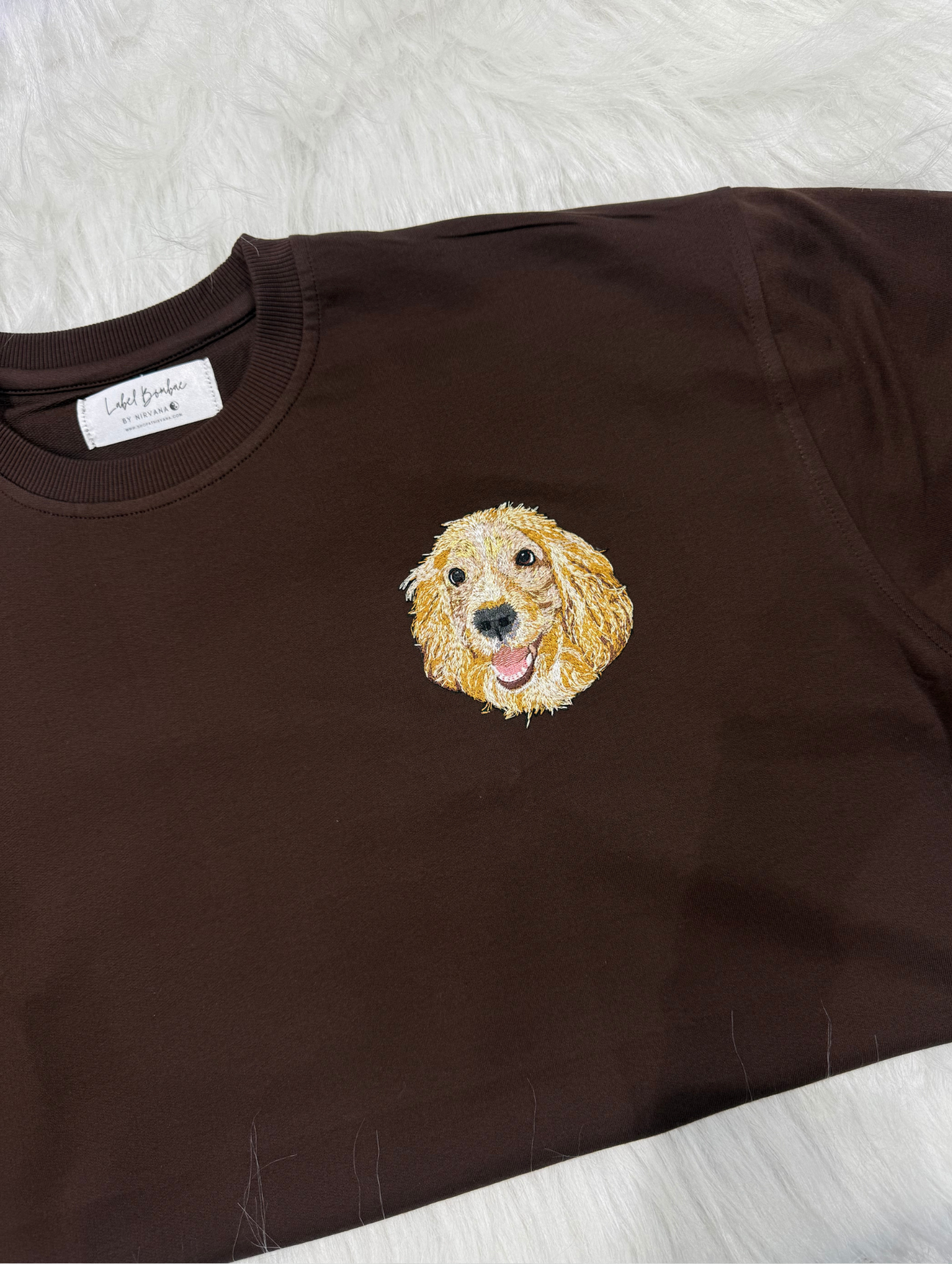 CUSTOM PET EMBROIDERY ON TSHIRT (1 PET)