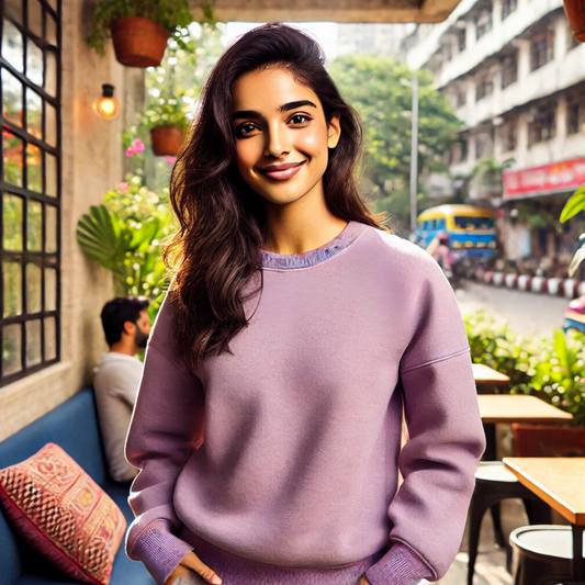 LAVENDER OVERSIZED SWEATSHIRT