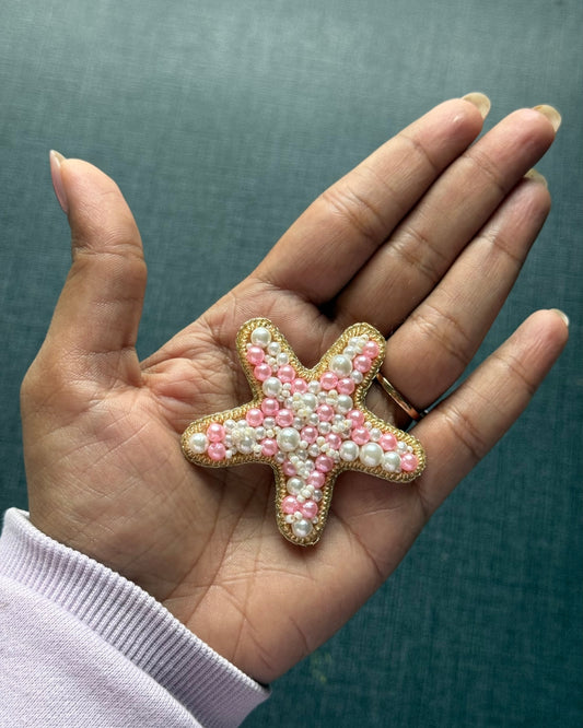 Star fish Beaded Brooch