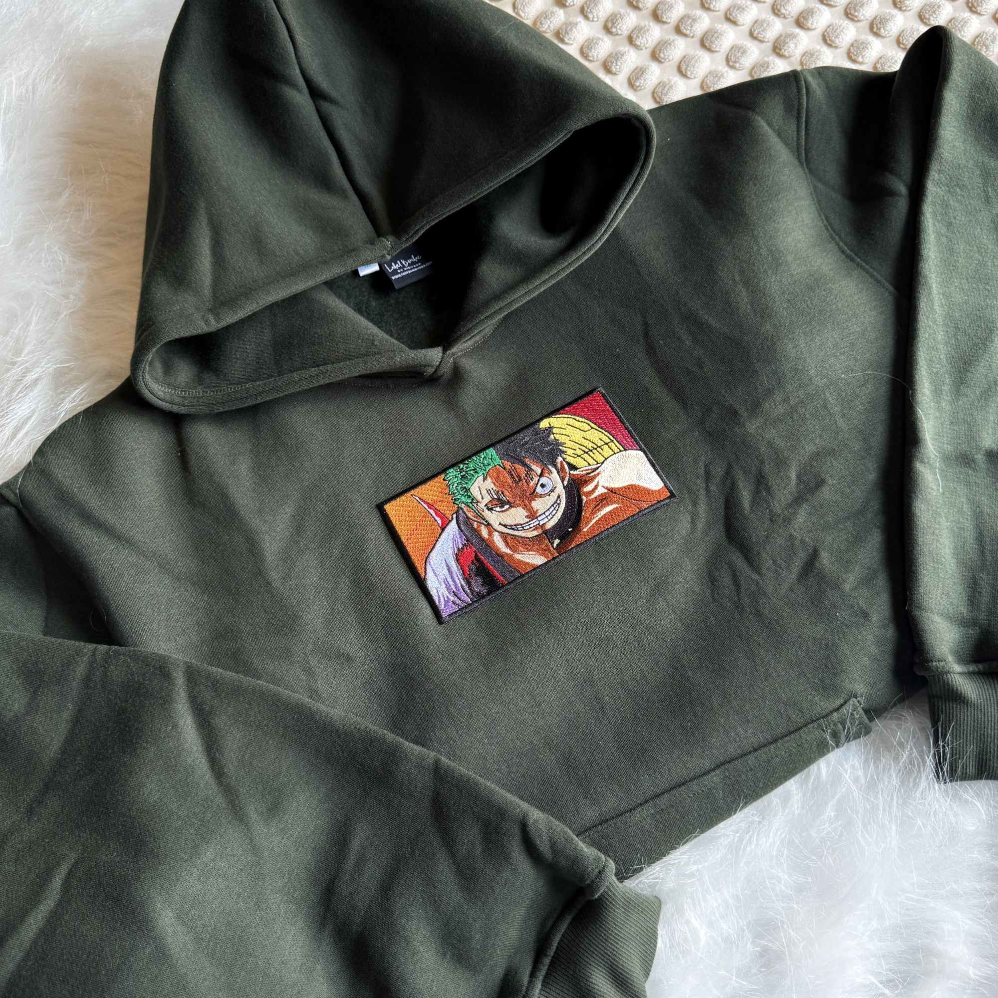 ZORO LUFFY- ANIME EMBROIDERED HOODIE/SWEATSHIRT – Label Bombae