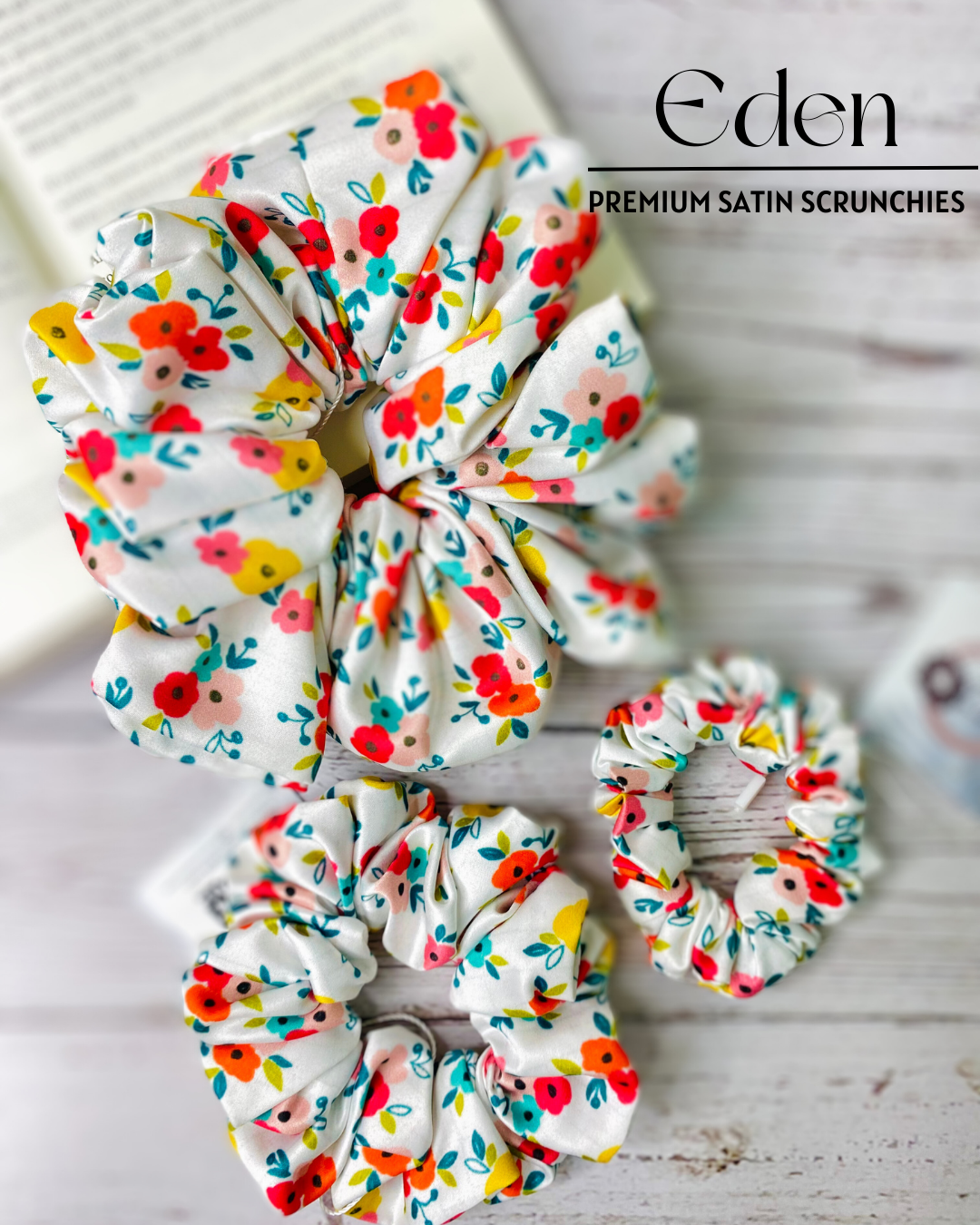 EDEN - PREMIUM SATIN HAIR SCRUNCHIE