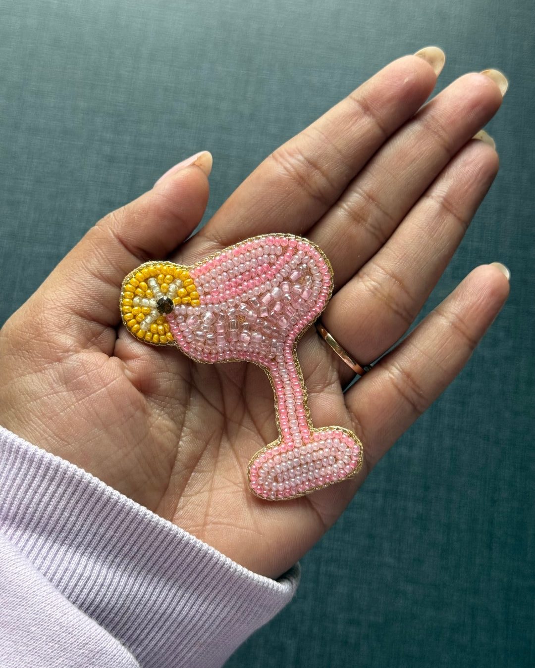 Margerita Beaded Brooch