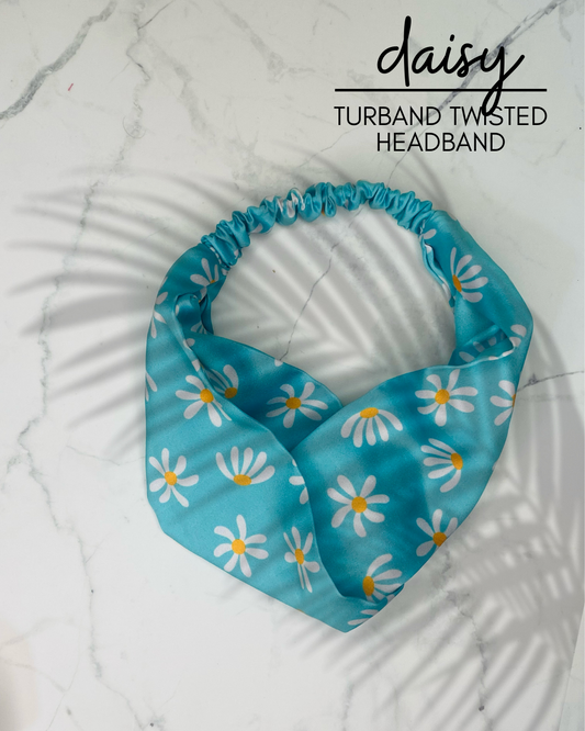 DAISY - SATIN TURBAND HEADBAND