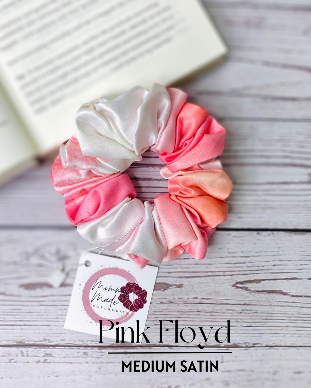 PINK FLOYD  - PREMIUM SATIN HAIR SCRUNCHIE