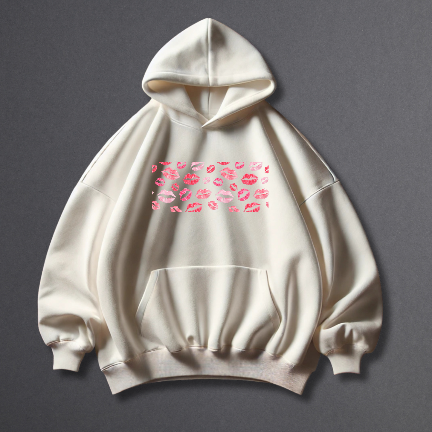 PERSONALISED REAL KISSES HOODIE (PRINTED)