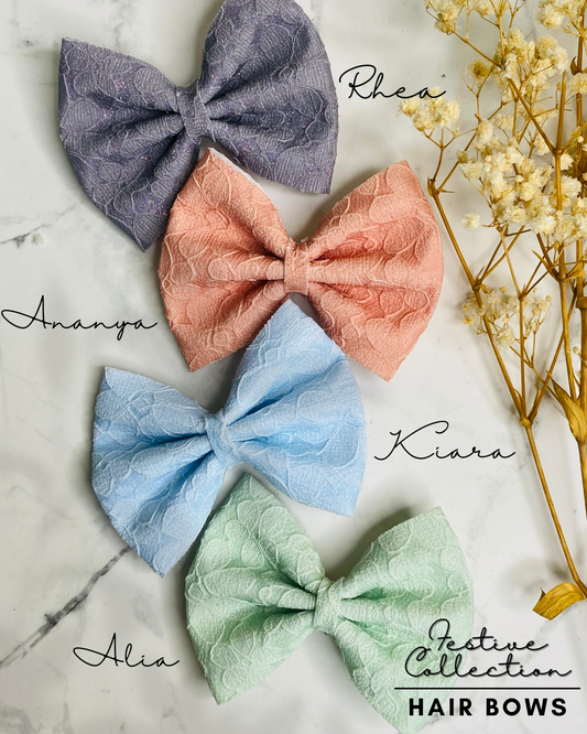 LACE HAIR BOW