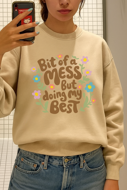 BIT OF A MESS BISCOFF OVERSIZED SWEATSHIRT