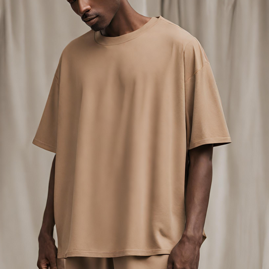 LATTE - SOLID OVERSIZED TSHIRT