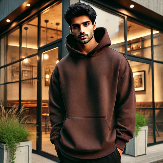 MOCHA OVERSIZED HOODIE