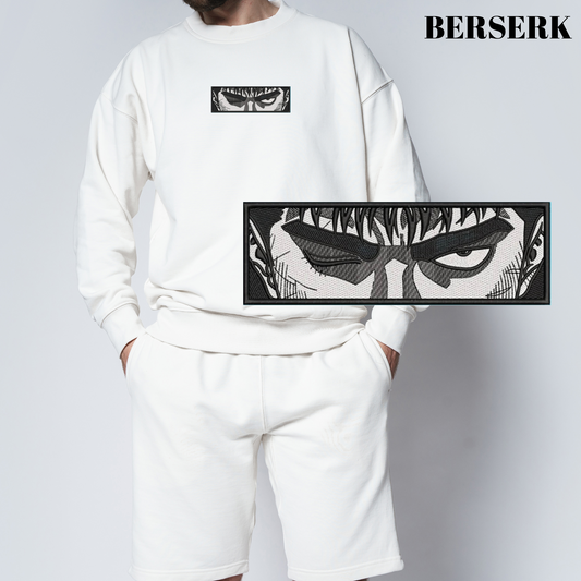 BERSERK - ANIME INSPIRED EMBROIDERED UNISEX & OVERSIZE FIT HOODIE/SWEATSHIRT