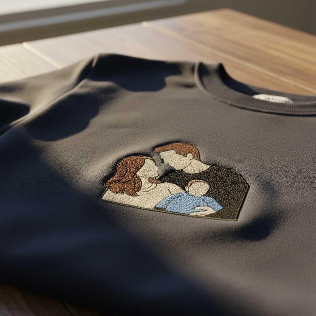 CUSTOM FACELESS PORTRAIT TSHIRT (FRENCH TERRY 240 GSM )