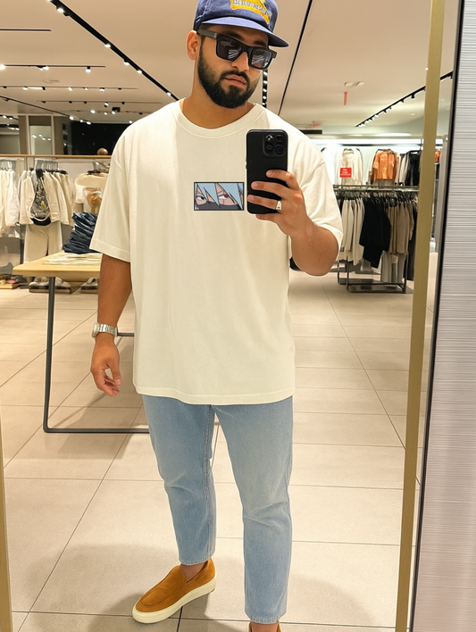 KAKASHI EMBROIDERED OVERSIZED UNISEX TSHIRT