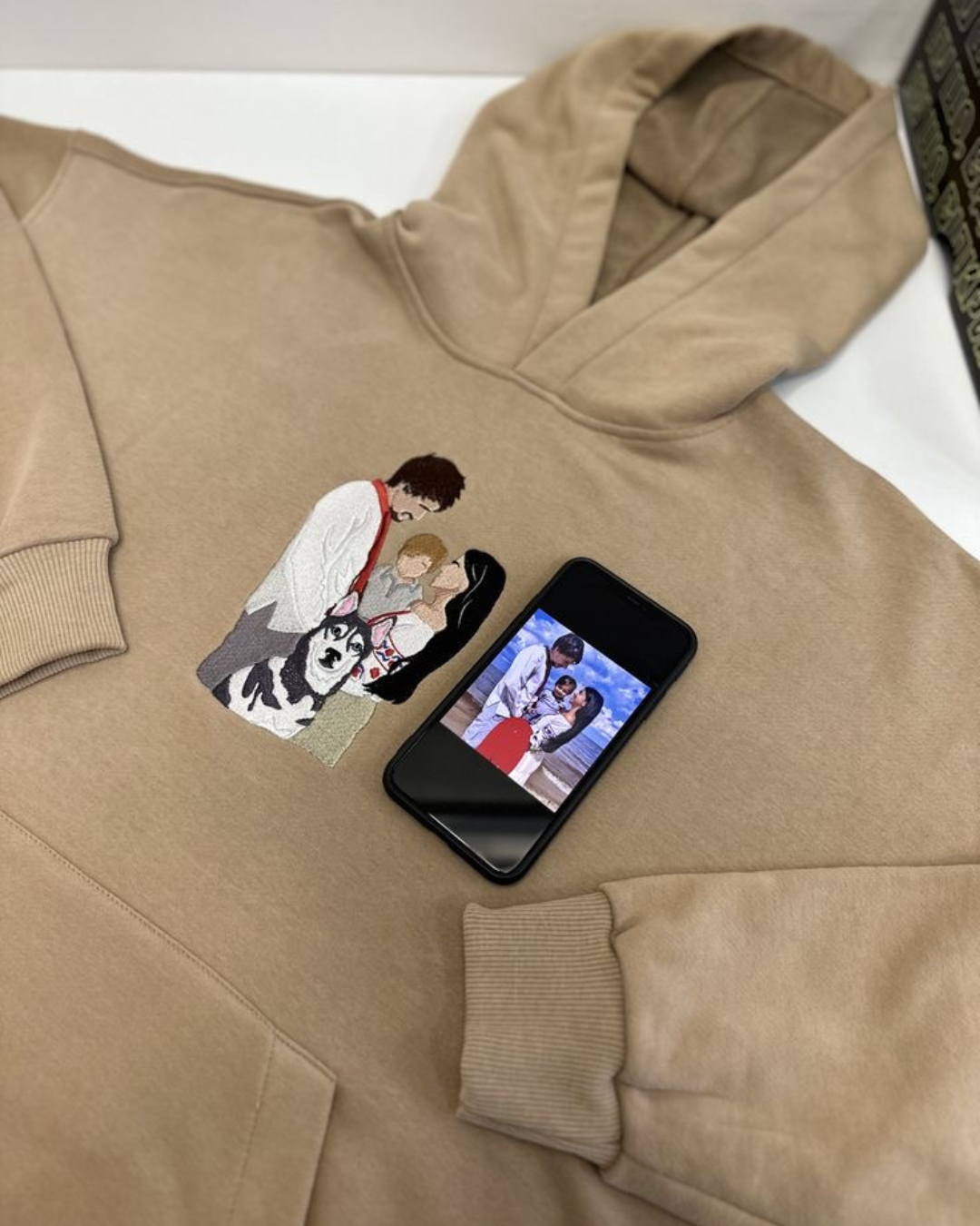 CUSTOM PORTRAIT COUPLE HOODIES(1 UNIT)