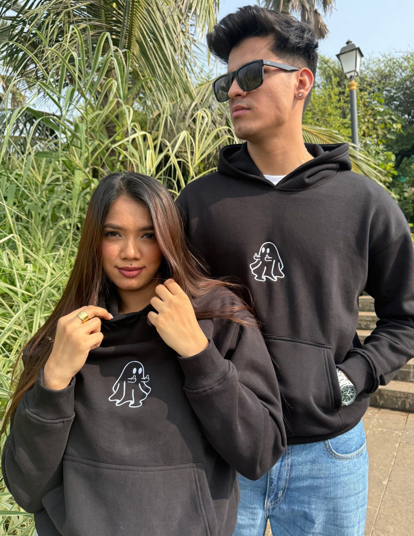 GHOST COUPLE HOODIES