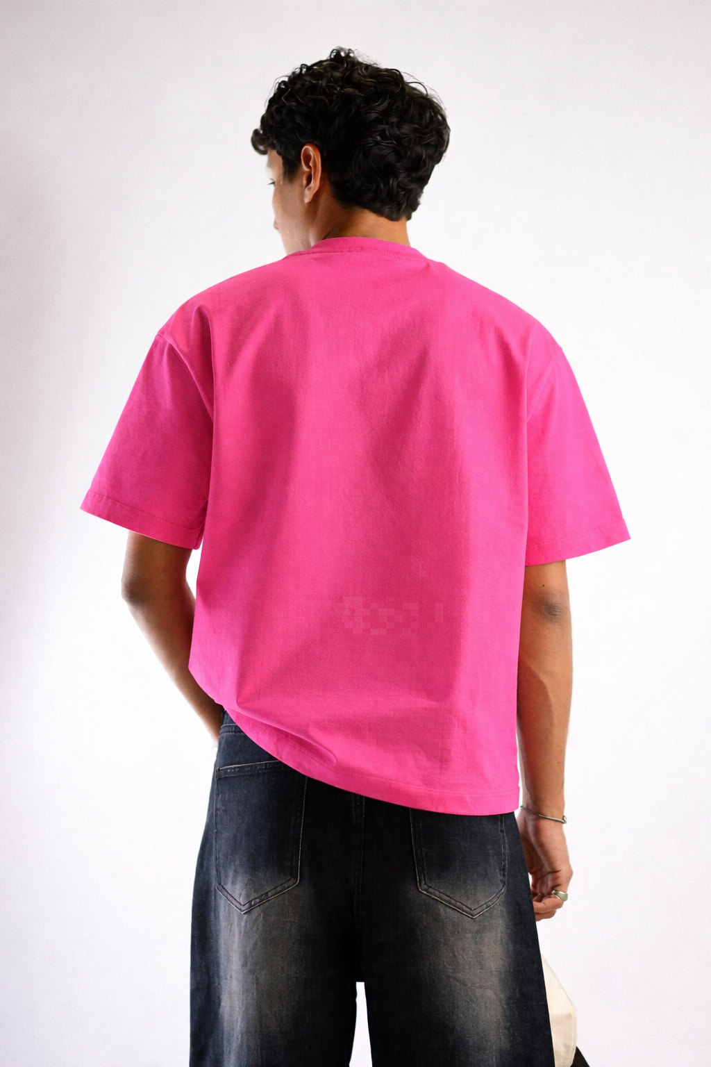 FUSCHIA  - SOLID OVERSIZED TSHIRT