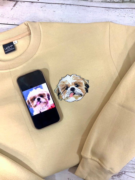 CUSTOM PET EMBROIDERY ON HOODIE/SWEATSHIRT (1 PET)