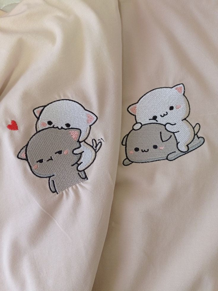 COUPLE EMBROIDERED SWEATSHIRT/ HOODIE - DUDU AND BUBU