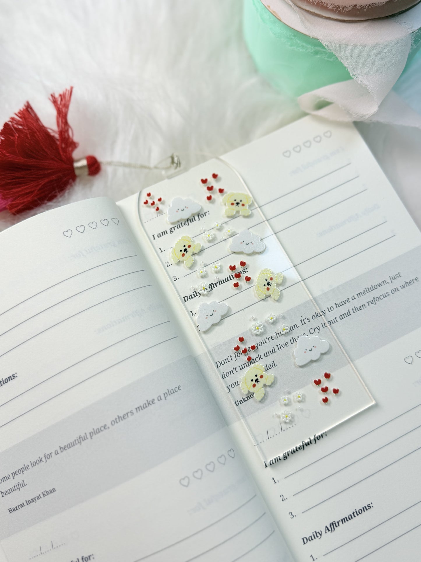 Dogo & Clouds Acrylic Bookmark