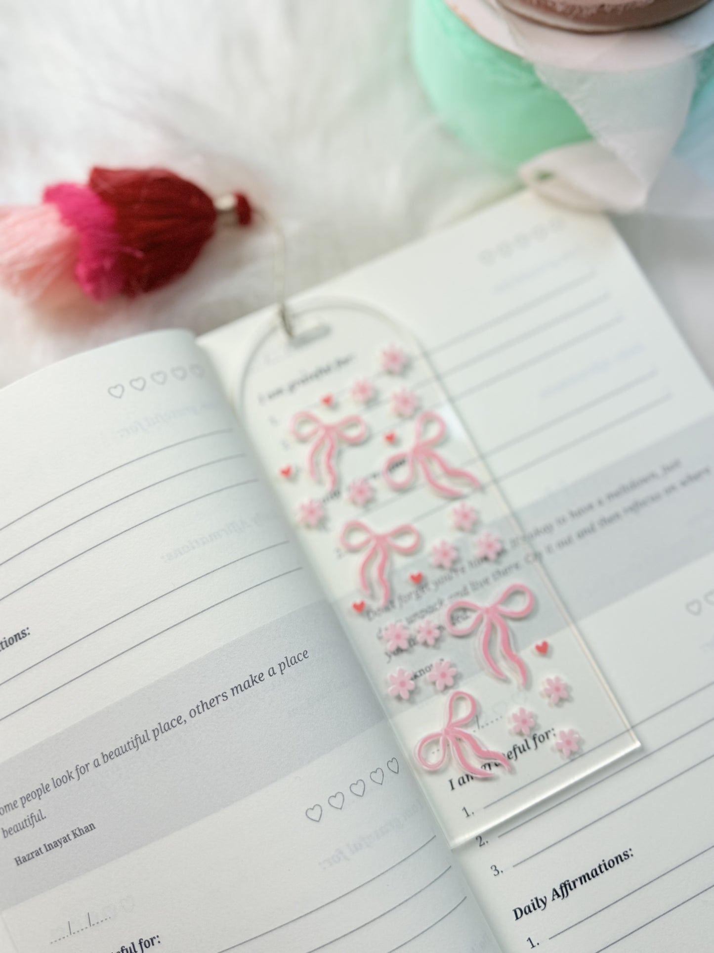 Bow Acrylic Bookmark